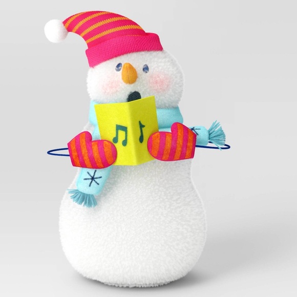 Target Wondershop Caroling Stuffed Weighted Snowman Figure - Picture 7 of 14
